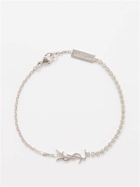 ysl bracelet silver